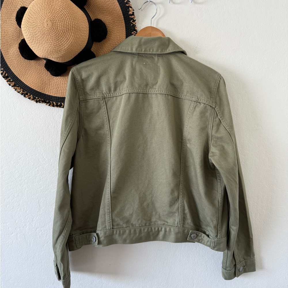 Levi's Olive Green Women's Jean Jacket - Picture 8 of 13